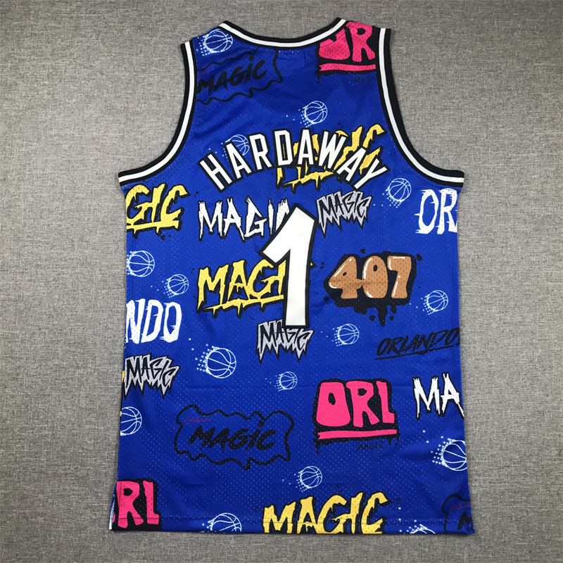 Men Orlando Magic #1 Hardaway Blue 2024 NBA Jersey->orlando magic->NBA Jersey